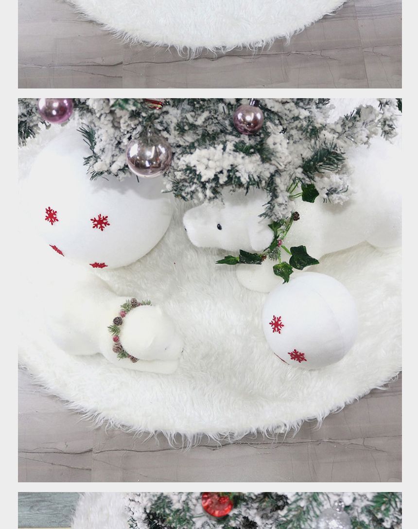 스노우 화이트 트리 스커트(120cm)/트리장식/트리데코/트리인테리어/트리깔개/트리스커트/트리소품/트리용