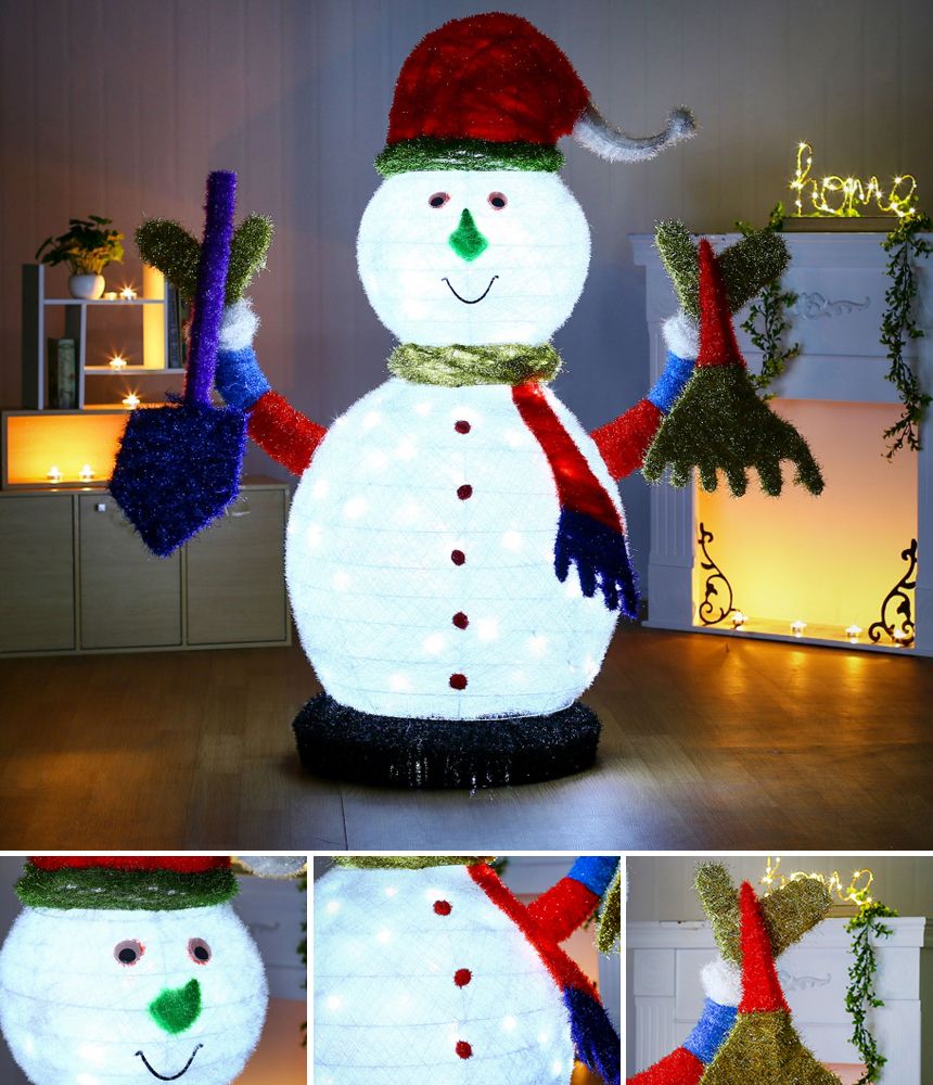 140cm LED 안녕 초록코 눈사람(21160)/크리스마스장식/크리스마스소품/크리스마스용품/파티용품/장식소품/