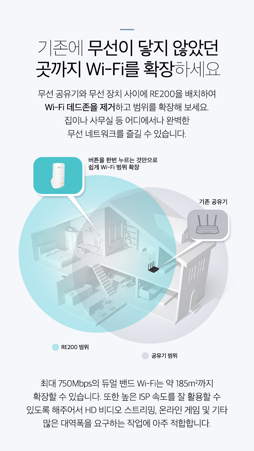 티피링크 TP-LINK RE200 750Mbps 듀얼밴드 무선 AP 와이파이 증폭기 확장기 확장기 무선확장기 무선AP 와이파이확장기 WIFI확장기 무선와이파이확장기 무선WIFI확장기 무선인터넷확장기 네트워크확장기 무선네트워크확장기