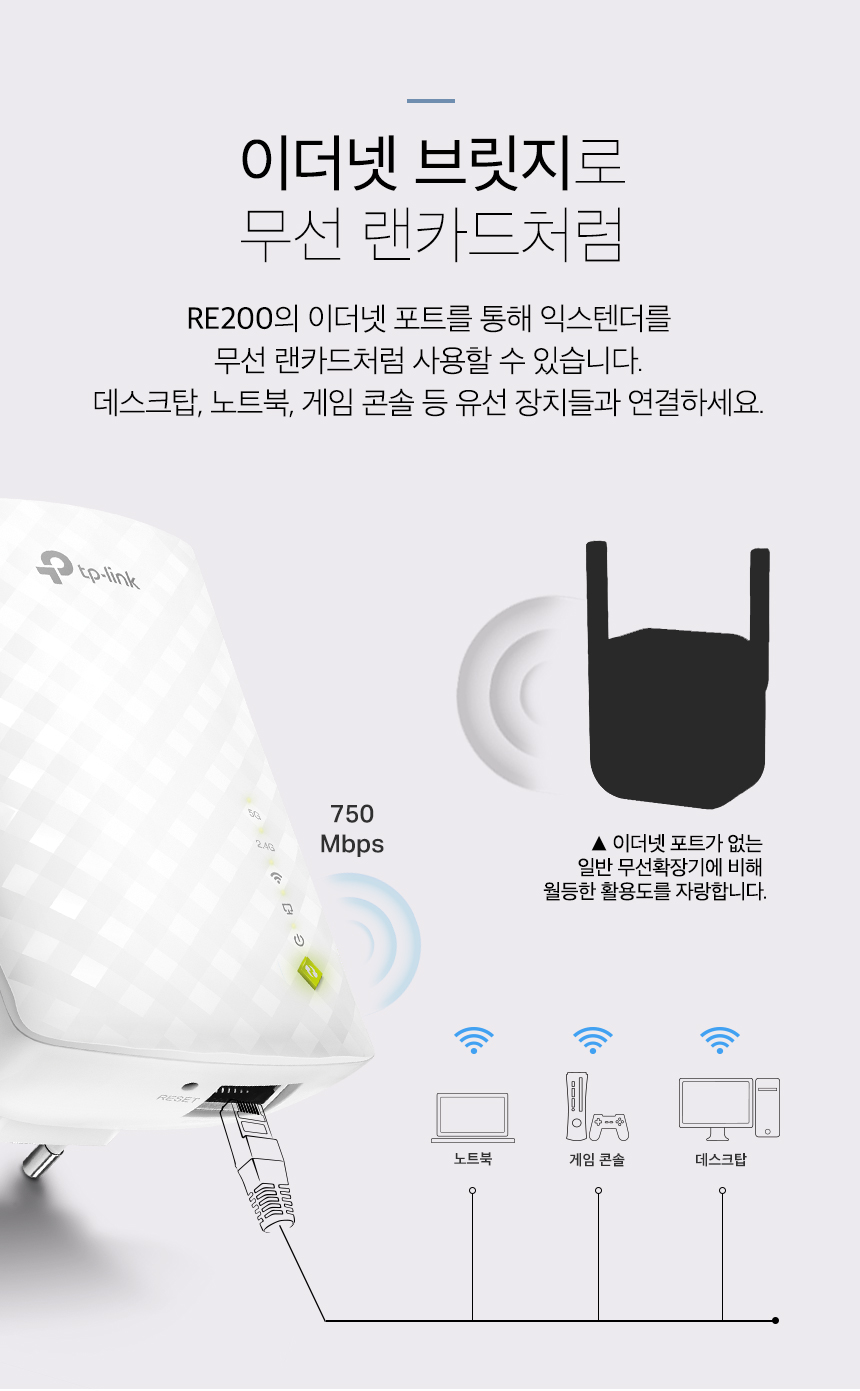 티피링크 TP-LINK RE200 750Mbps 듀얼밴드 무선 AP 와이파이 증폭기 확장기 확장기 무선확장기 무선AP 와이파이확장기 WIFI확장기 무선와이파이확장기 무선WIFI확장기 무선인터넷확장기 네트워크확장기 무선네트워크확장기