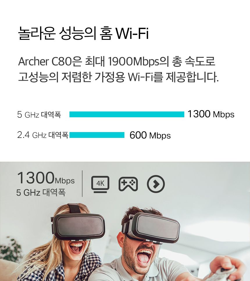 티피링크 TP-LINK Archer C80 1900Mbps 3X3 MU-MIMO 듀얼밴드 무선 와이파이 공유기 공유기 유선공유기 안테나 공유기확장기 인터넷공유기 가정용공유기 와이파이공유기 무선WIFI 네트워크공유기 회사공유기 직장공유기