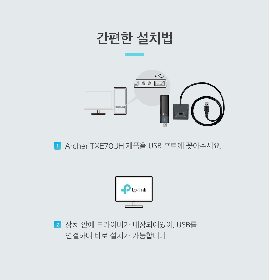티피링크 TP-LINK AXE5400 Wi-Fi 6E 하이 게인 무선 USB 3.0 랜카드 랜카드 무선랜카드 LAN카드 무선LAN카드 네트워크장비 간편설치 네트워크용품 인터넷장비 노트북랜카드 PC랜카드 컴퓨터랜카드 선없는랜카드 와이파이무선랜카드 USB와이파이무선랜카드