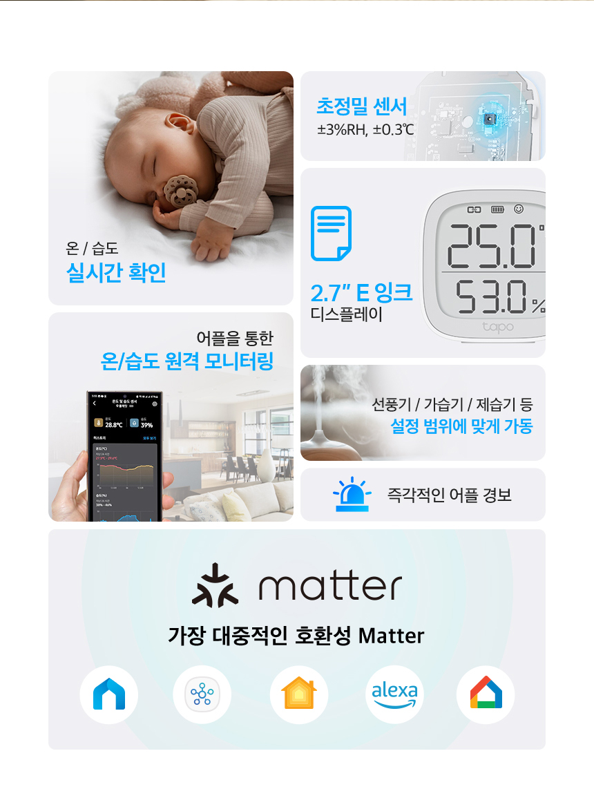 티피링크 T315 스마트 Wi-Fi 허브 온습도 센서 온습도센터 온습도허브센서 무선WIFI허브센서 WIFI허브센서 WIFI스마트허브센서 허브센서 스마트허브센서 무선연결허브연동센서 무선허브연동센서 무선스마트허브연동센서 허브연동센서