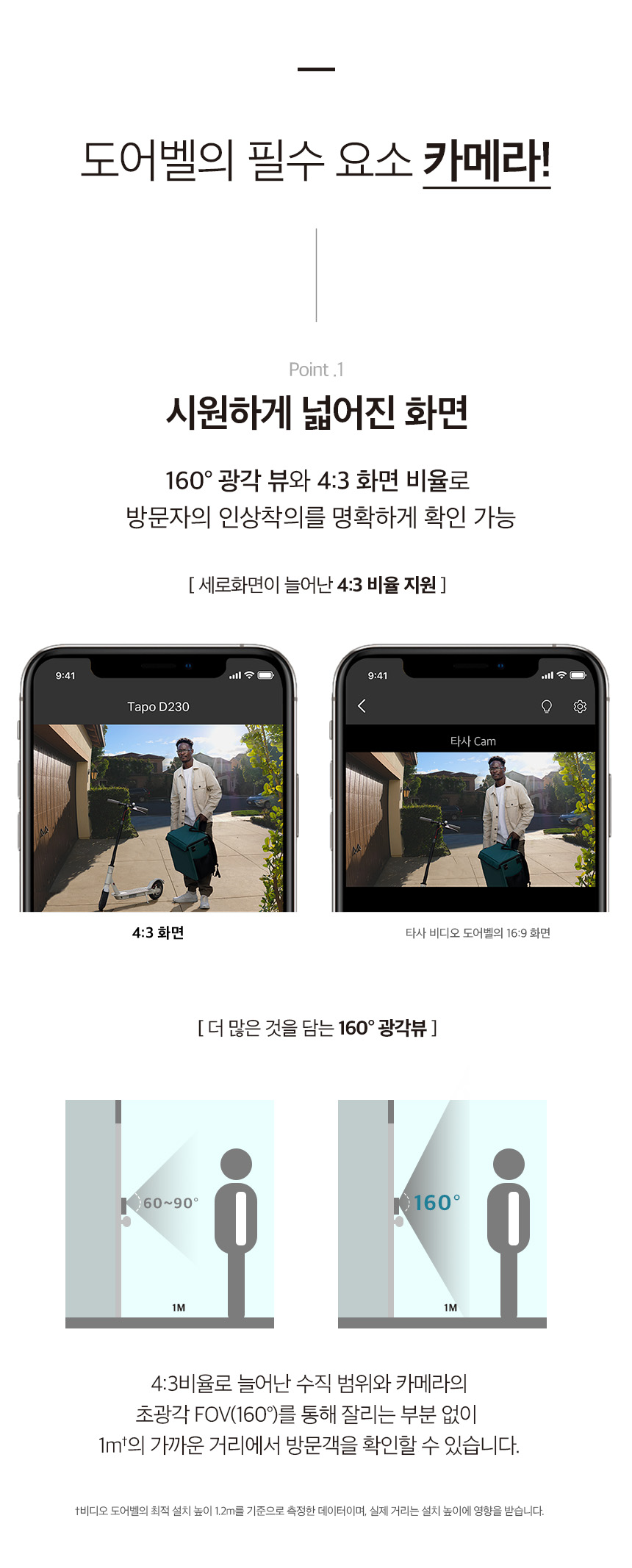 티피링크 Tapo D230S1 스마트 도어 CCTV CCTV 감시카메라 방범용CCTV CCTV카메라 카메라 씨씨티비 스마트도어CCTV 현관CCTV 360도원격회전CCTV 감시용카메라 방범용카메라
