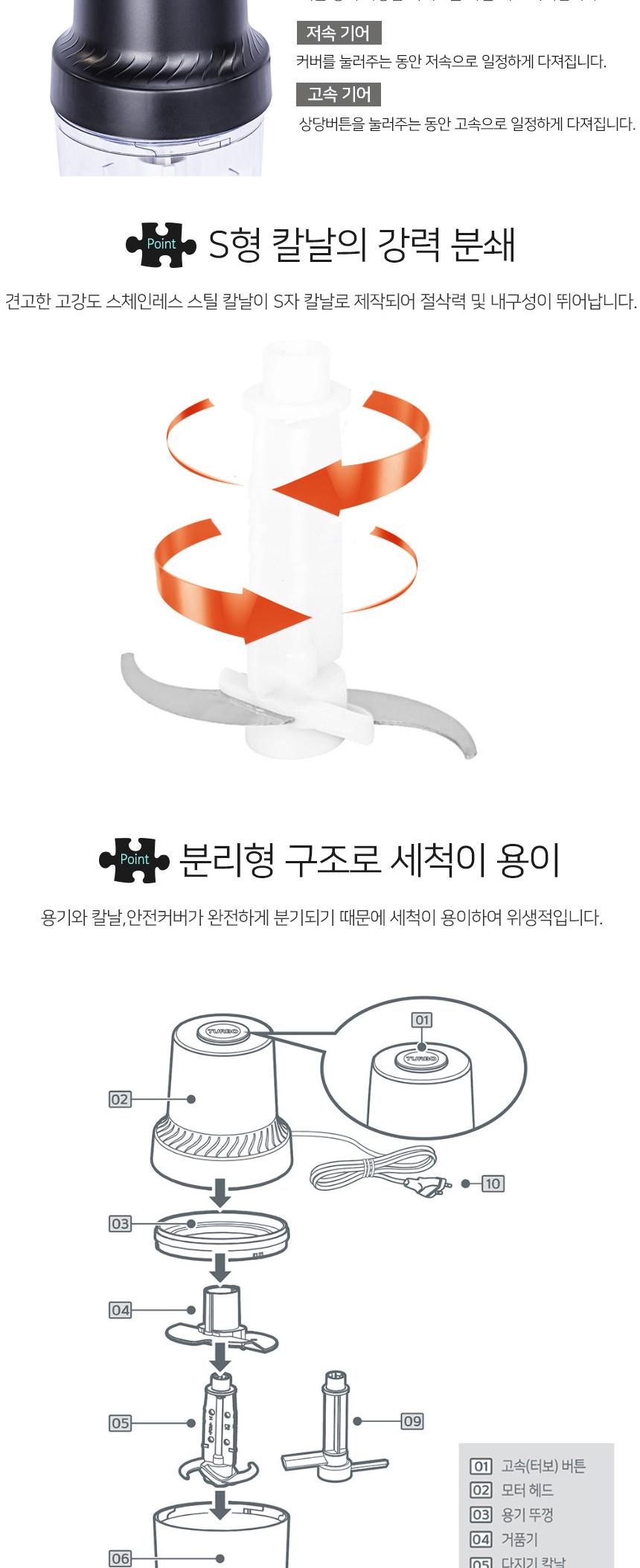 다용도 미니 초퍼 1L 전기다지기/미니믹서기/주방믹서기/다짐기/미니블렌더/미니다지기/전기블렌더/전기믹