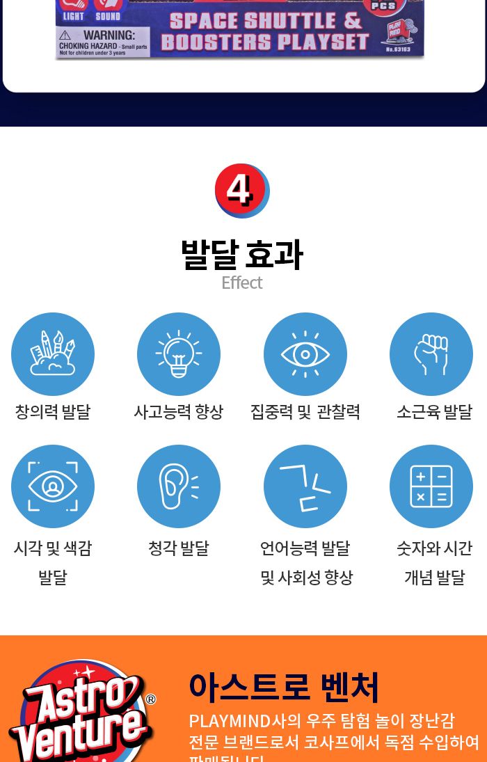 아스트로벤처 우주왕복선과 부스터 플레이세트10P (A63163)/우주선완구/우주선장난감/우주선모형완구/우주