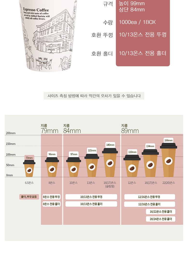 종이컵 10온스 카페풍경 1000개 무늬종이컵 일회용종이컵 1회용종이컵 커피종이컵 음료종이컵 주스종이컵 업소종이컵 디자인종이컵 커피용기 테이크아웃컵