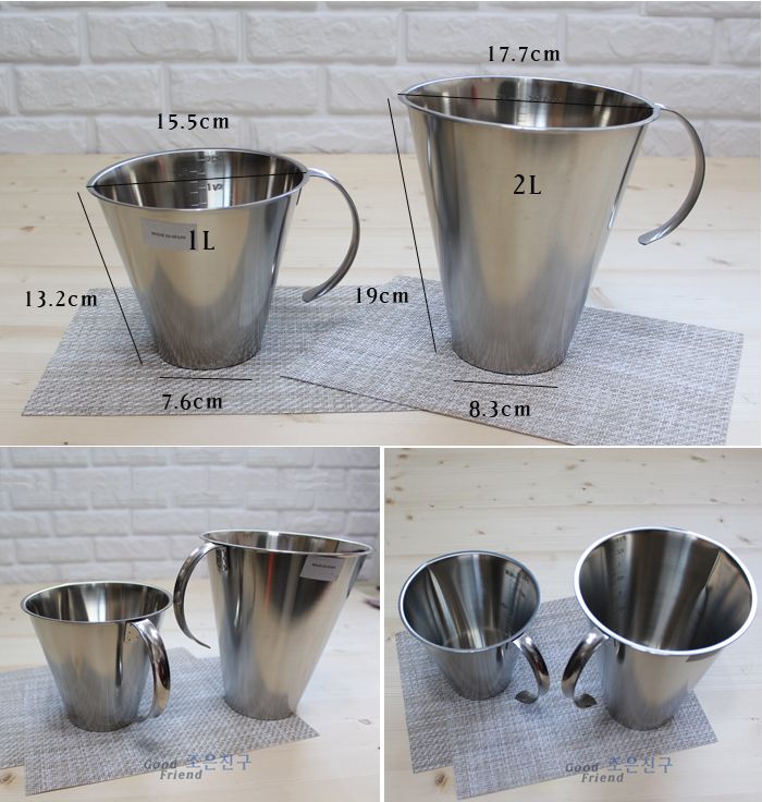 푸자다스 계량컵 1000ml 스텐계량컵 스텐레스계량컵 계량컵세트 스텐계량컵세트 주방계량컵 가정용계량컵세트 제빵계량컵세트 스텐레스계량컵세트