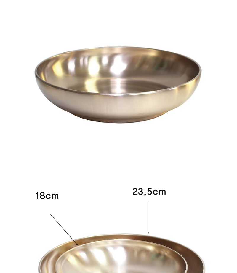 방짜 옥원형찬기(18cm.23.5cm) 찬기 반찬찬기 반찬그릇 찬그릇 방짜찬기 방짜그릇 원형찬기 원형그릇 찬접시 반찬접시