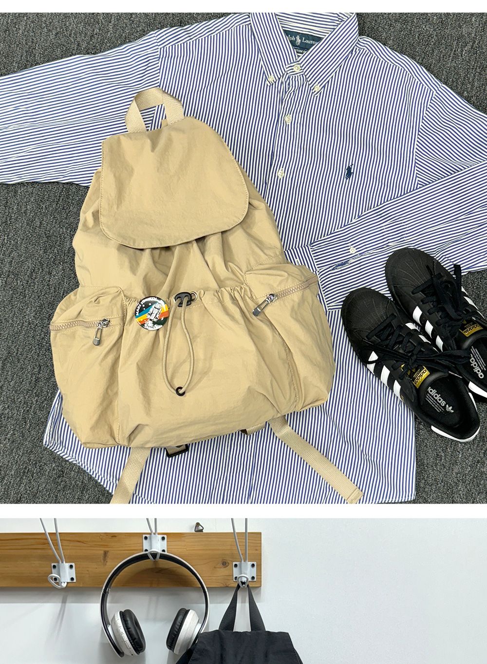 TRD_800 나일론 바스락 백팩 나일론백팩 나일론스트링백팩 학생백팩 패션백팩 가방 백팩 책가방 학교가방 학교백팩 캐주얼백팩 케주얼백팩