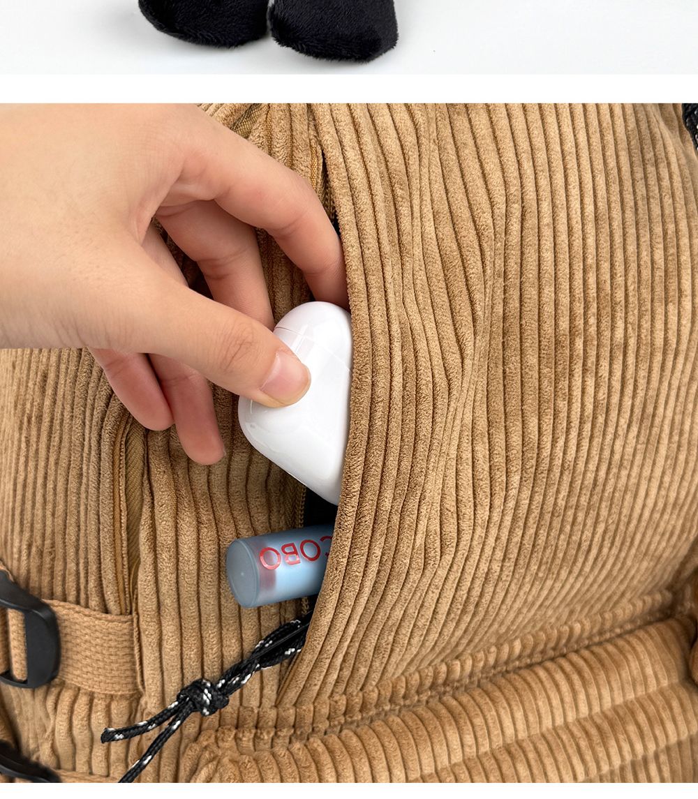 코듀로이 골덴 인형 백팩 OP M2355 겨울백팩 캐쥬얼배낭 패션가방 책가방 키링가방 학원가방