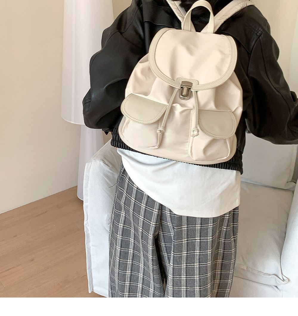 MT_21048 여성 투포켓 백팩 포켓백팩 투포켓백팩 패션백팩 백팩 책가방 학교가방 학교백팩 캐주얼백팩