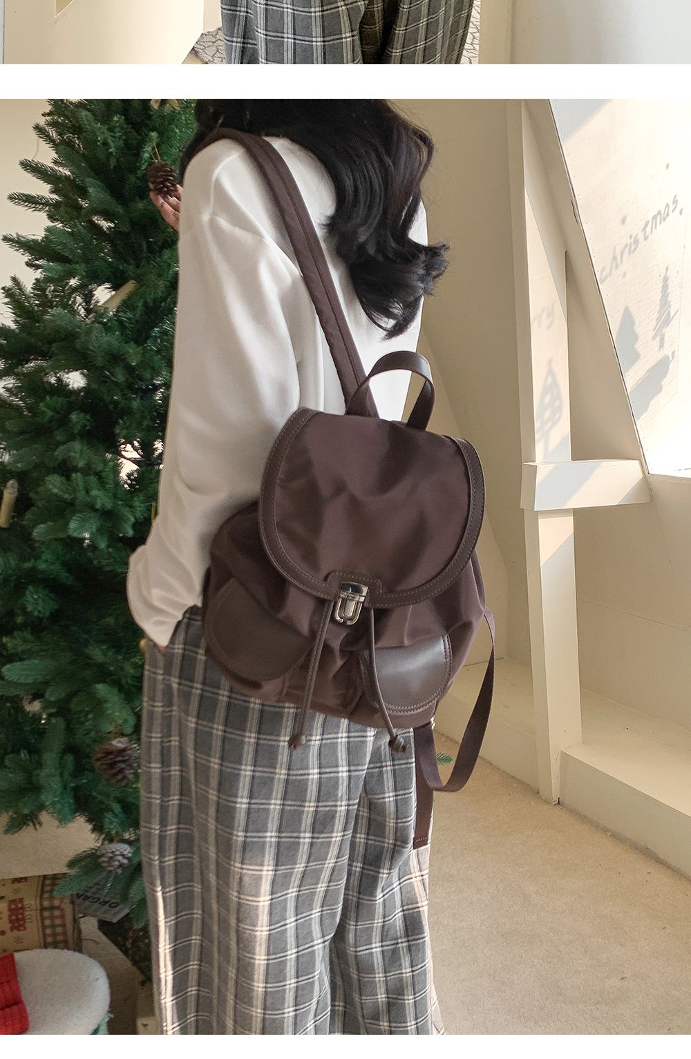 MT_21048 여성 투포켓 백팩 포켓백팩 투포켓백팩 패션백팩 백팩 책가방 학교가방 학교백팩 캐주얼백팩