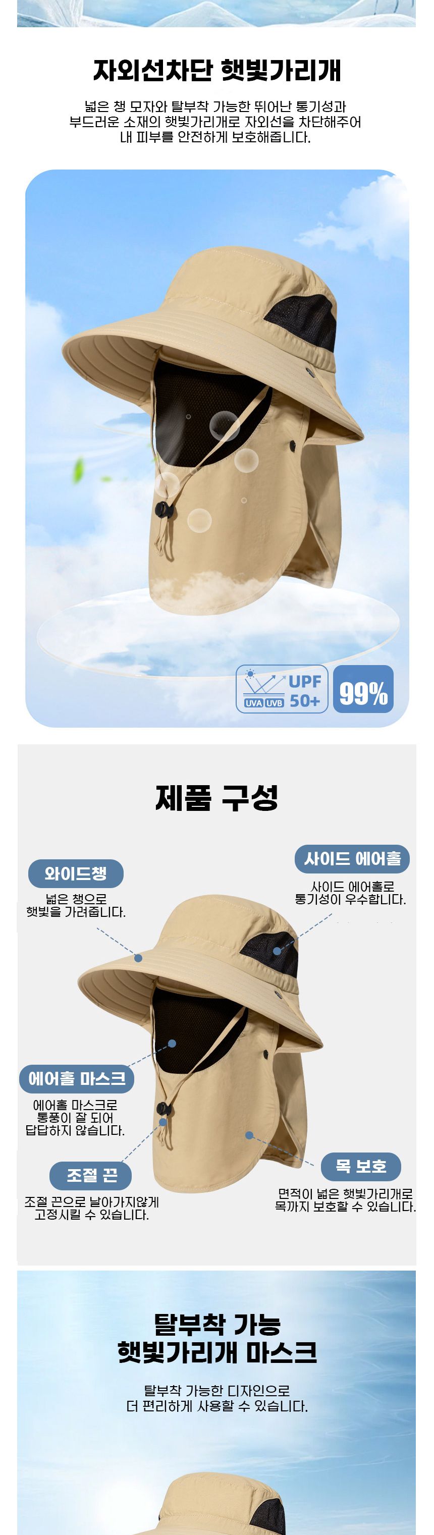 얼굴 자외선 차단 햇빛가리개 작업 등산 모자 LM-0374 모자 썬바이져 선바이져모자 등산모자 자외선차단모자 작업모자 농사일모자 농활모자 야외용모자 밭일모자 낚시용모자