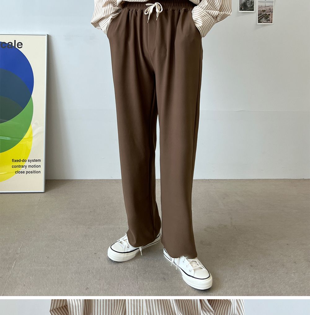 왈프 남자 와이드팬츠 SD-220841 와이드바지 남성와이드바지 남자와이드바지 패션와이드바지 캐주얼와이드바지 통바지 패션바지 캐주얼바지 밴딩바지 와이드팬츠