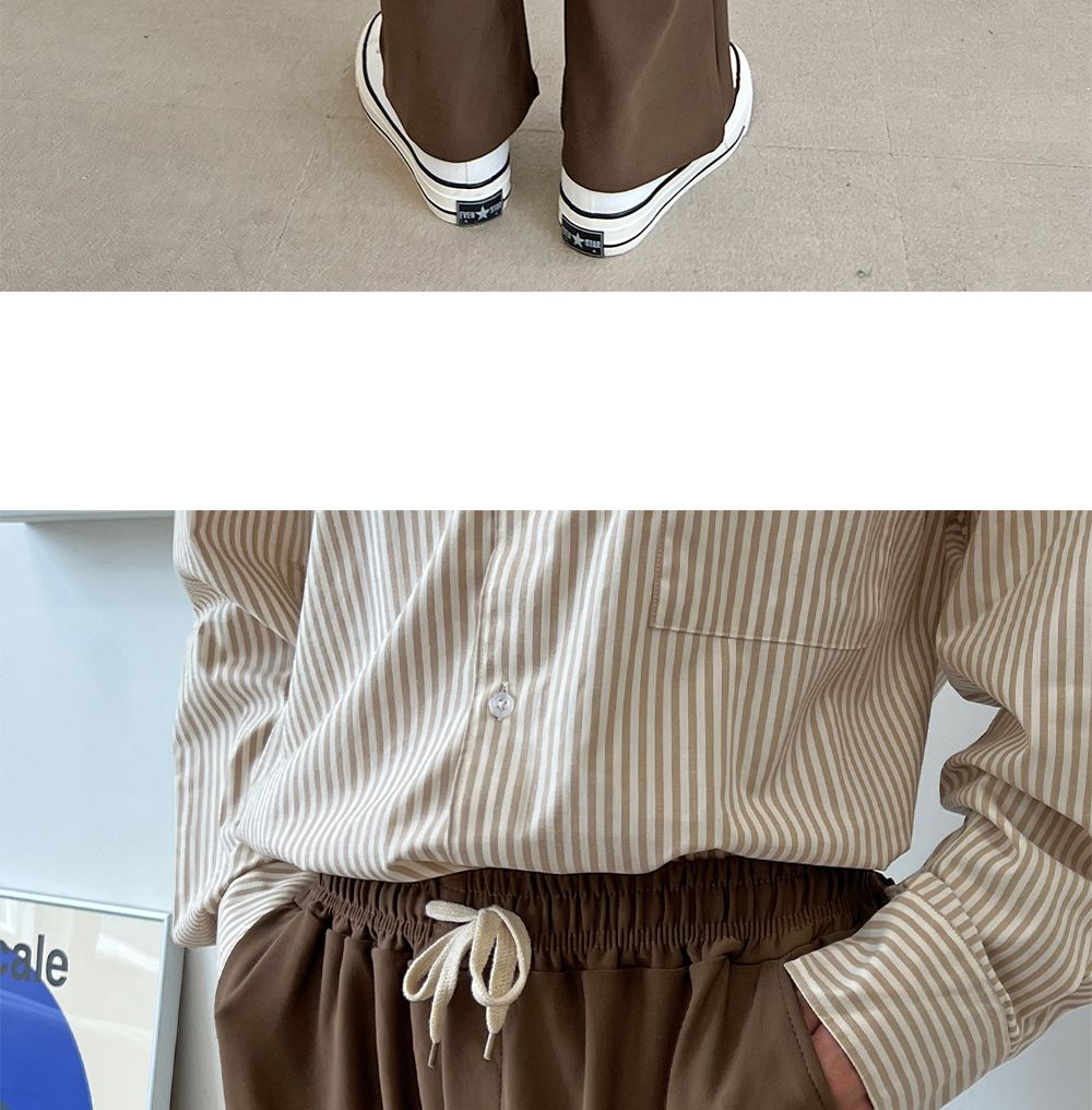 왈프 남자 와이드팬츠 SD-220841 와이드바지 남성와이드바지 남자와이드바지 패션와이드바지 캐주얼와이드바지 통바지 패션바지 캐주얼바지 밴딩바지 와이드팬츠