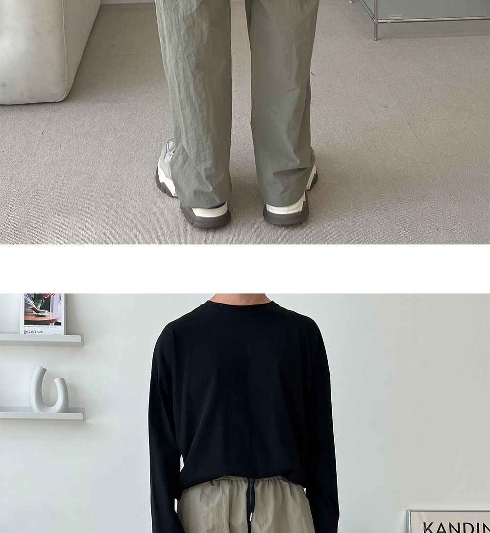 코븐 남자 나일론 카고 와이드 팬츠 SD-220974 남성바지 남자바지 와이드바지 남성와이드바지 남자와이드바지 패션와이드바지 밴딩와이드바지 와이드팬츠 통바지 남성통바지