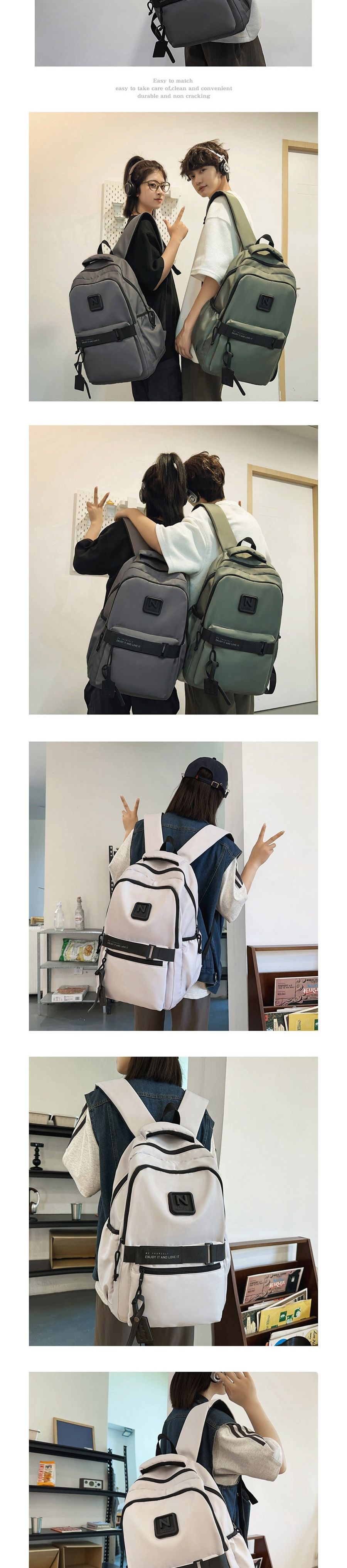 입체N로고 백팩 ELG-226 로고백팩 학생가방 책가방 큰가방 큰책가방 큰백팩