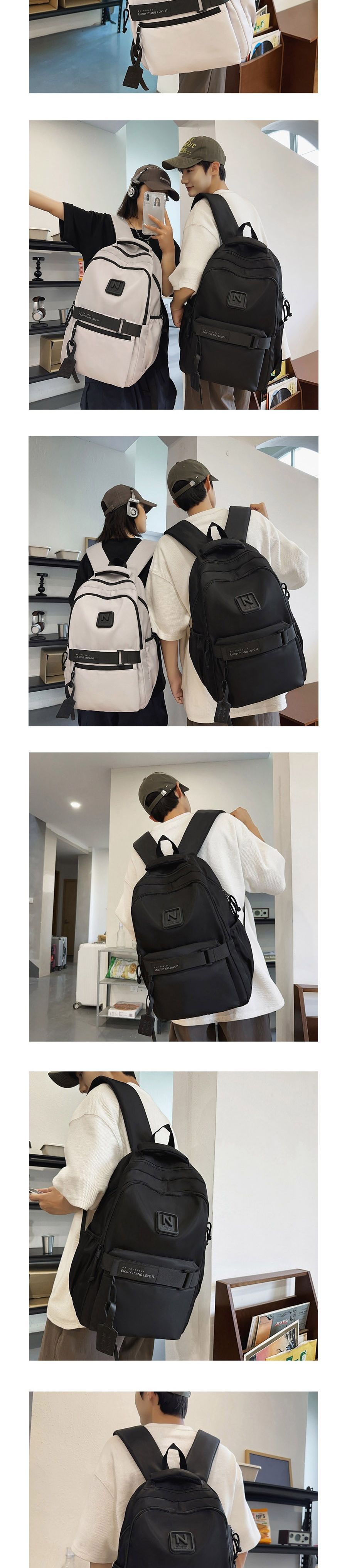 입체N로고 백팩 ELG-226 로고백팩 학생가방 책가방 큰가방 큰책가방 큰백팩