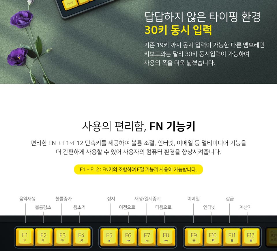 마이크로닉스 USB키보드 CPK-1/키보드/PC키보드/컴퓨터키보드/유선키보드/선있는키보드/UAB키보드/사무용키