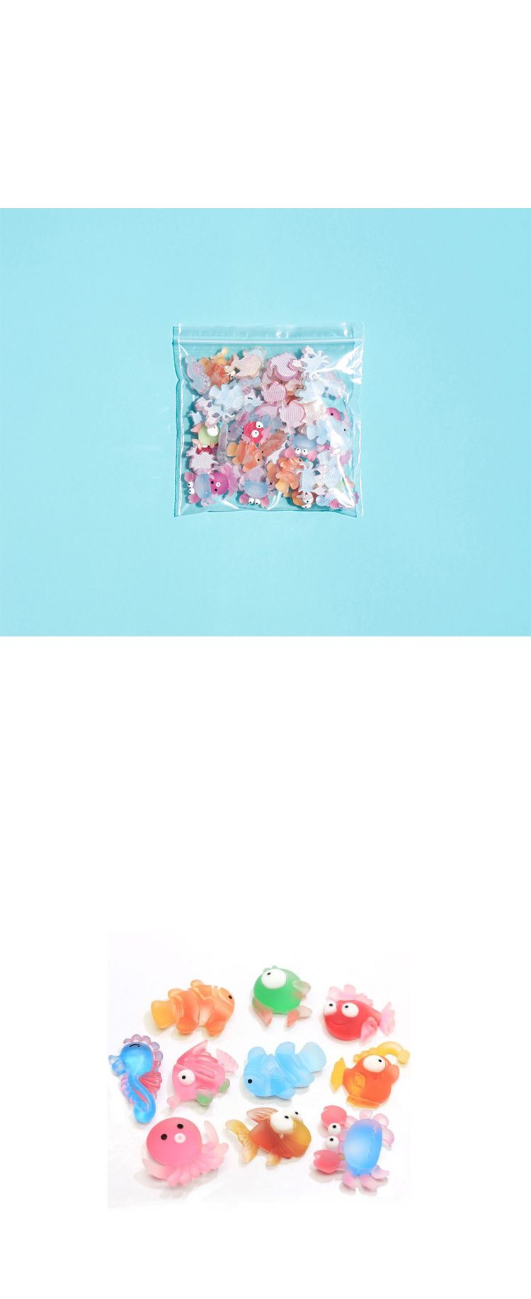 해양동물비즈_50개혼합/비즈/공작용비즈/공예용비즈/만들기용비즈/바다동물비즈/해양동물비즈/모형비즈/동