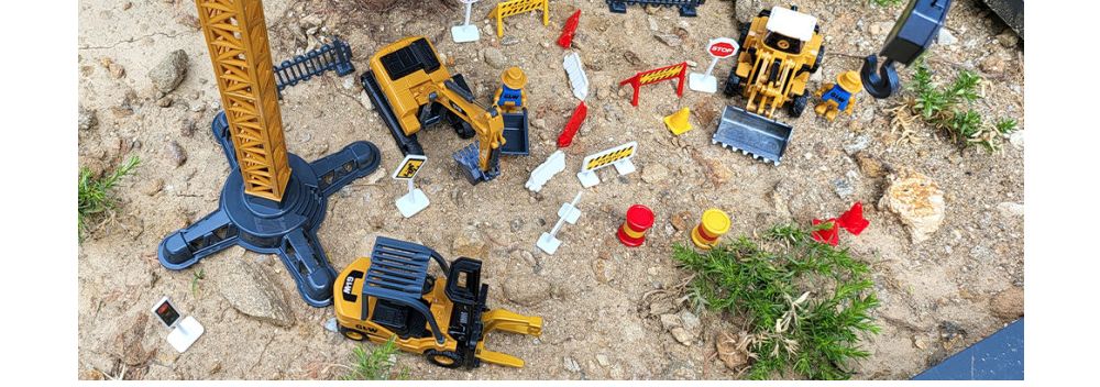 1 55 SX TOYS TOWER CRANE (SXT113687) 타워 크레인 중장비 모형