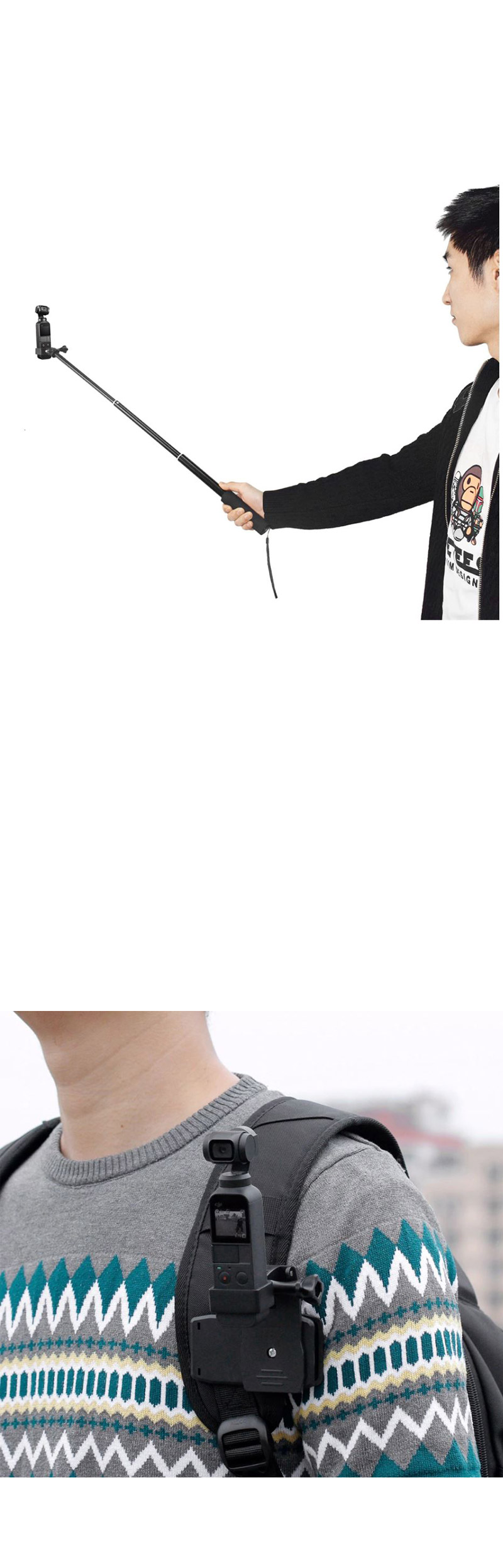 오즈모 포켓 홀더 어댑터 셀카봉 삼각대 연결 확장킷/오즈모/오즈모악세사리/오지모확장킷/오즈모홀더/셀카