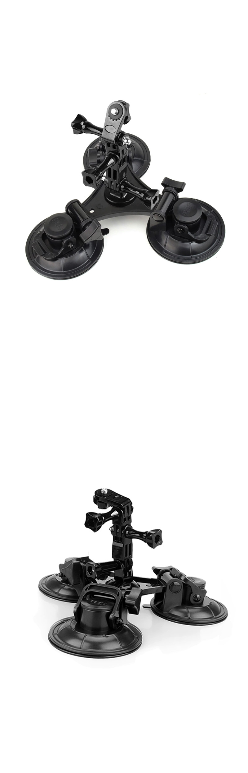 90mm 3구 흡착 유리 마운트 자동차 dji 오즈모 액션캠/액션캠흡착거치대/캠흡착거치대/캠유리거치대/액션캠