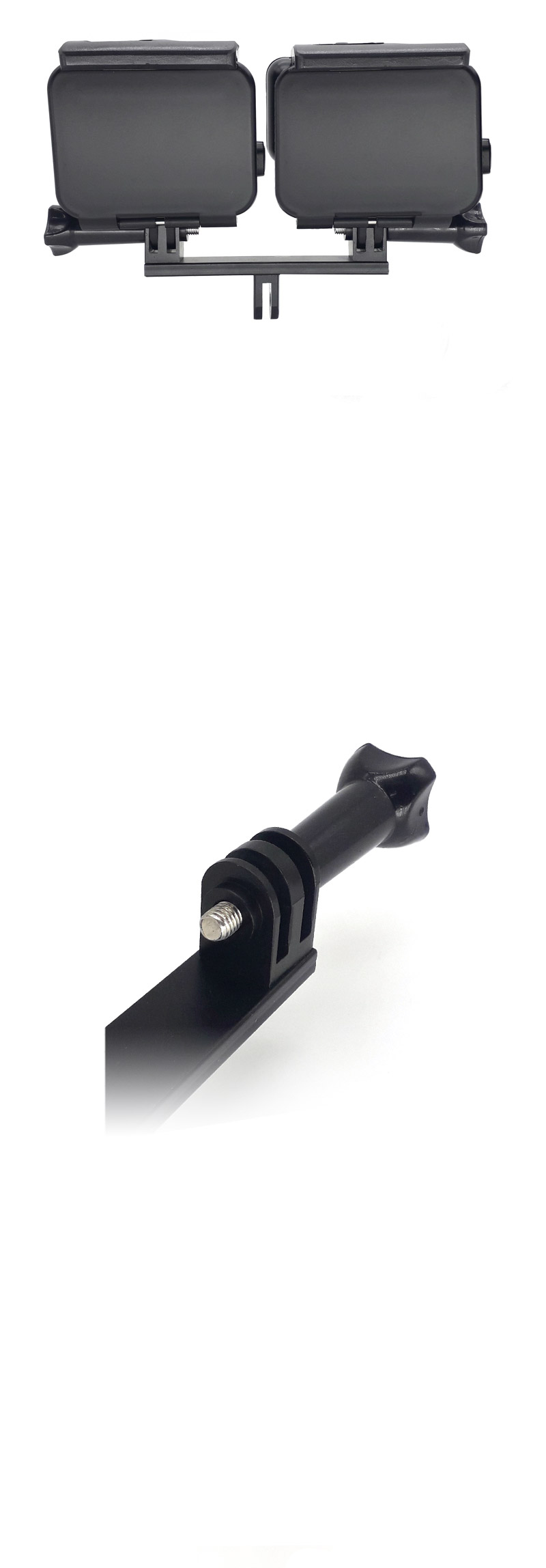 알미늄 듀얼 더블 마운트 인스타 360 오즈모 액션캠/고프로브라켓/캠브라켓/액션캠브라켓/더블브라켓/더블