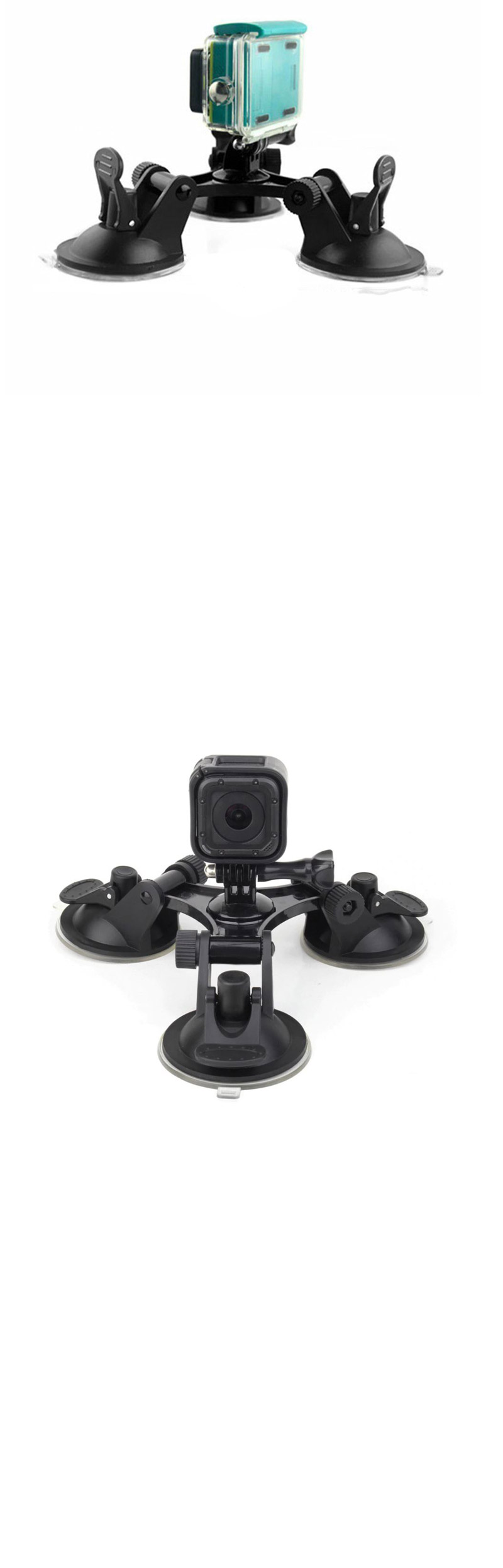 68mm 3구 흡착 유리 마운트 자동차 dji 오즈모 액션캠/액션캠흡착거치대/캠흡착거치대/캠유리거치대/액션캠