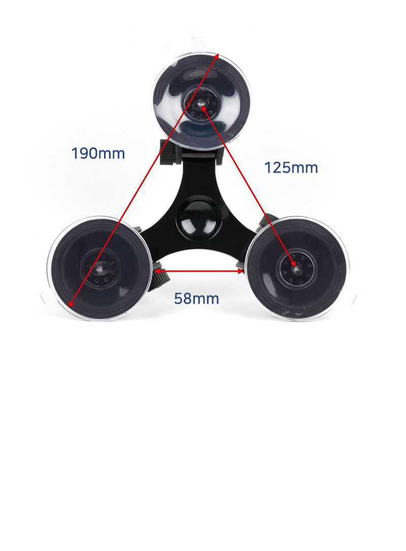 68mm 3구 흡착 유리 마운트 자동차 dji 오즈모 액션캠/액션캠흡착거치대/캠흡착거치대/캠유리거치대/액션캠