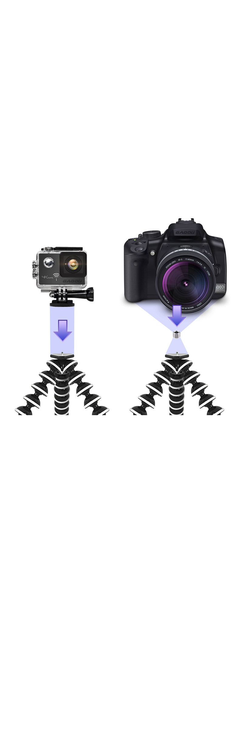 고릴라 관절 삼각대 문어 거치대 dji 오즈모 액션 캠/삼각대/미니삼각대/고프로삼각대/휴대용삼각대/액션캠