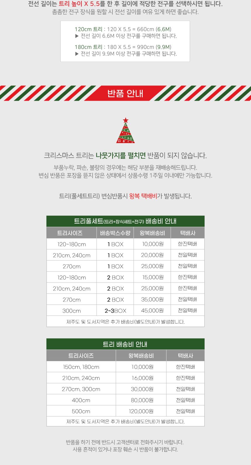 크리스마스 소형트리 90cm롤리팝 트리풀세트/트리장식세트/트리장식품/트리만들기/트리풀세트/크리스마스장