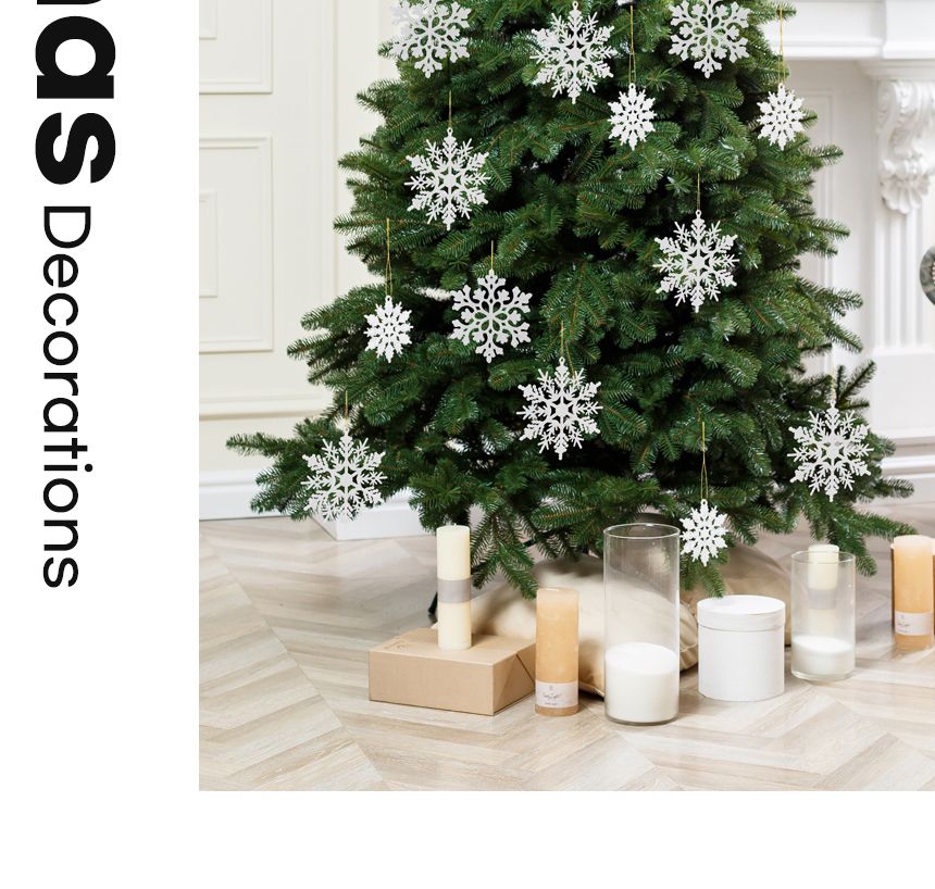 크리스마스장식설정세트(36개입) 트리장식/트리장식/크리스마스장식품/눈장식/눈장식품/눈결정체/크리스마