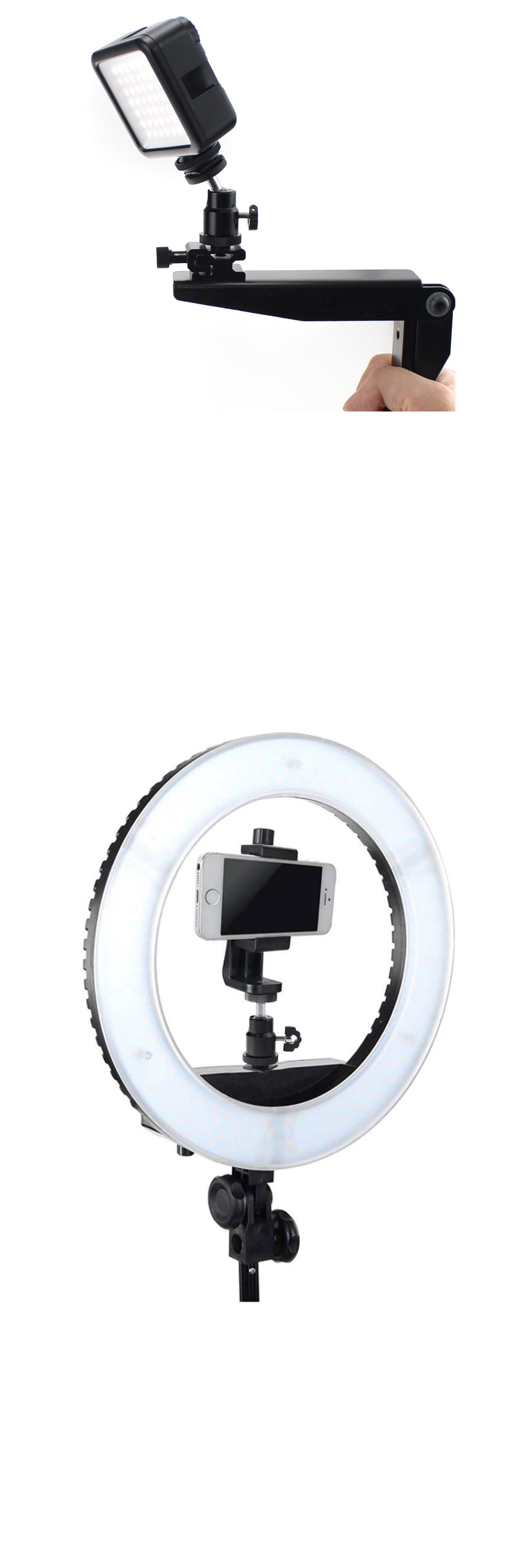 DSLR 카메라 핫슈 1 4 볼헤드 LED 조명 스마트폰 연결/액션캠부품/카메라부품/액션캠나사/액션캠스크류/액