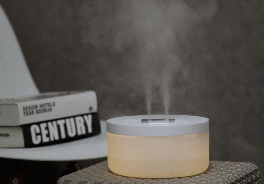 카푸 초음파 무드등가습기 2중분사 듀얼 깔끔한디자인/가습기/미니가습기/사무실가습기/휴대용가습기/책상