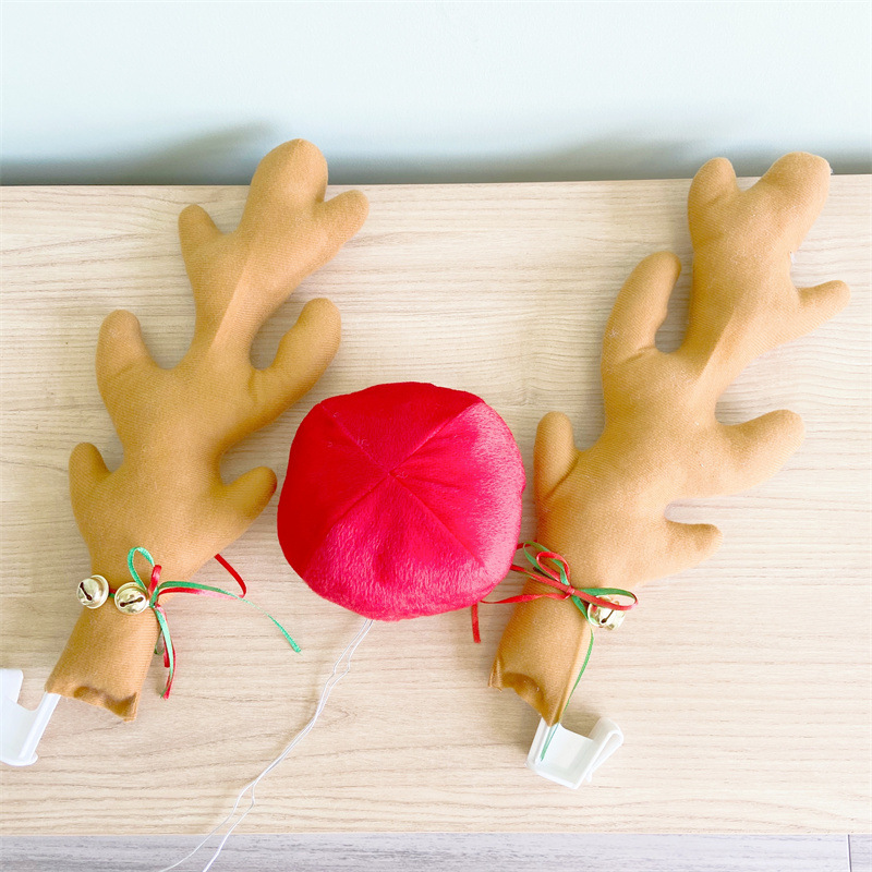 크리스마스 차량용 장식뿔 사슴뿔/루돌프자동차/루돌프차/크리스마스장식/차량장식품/성탄절장식품/장식뿔/