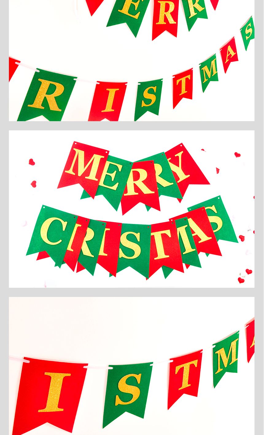 메탈크리스마스가랜드/가랜드/파티장식/파티배너/크리스마스장식/크리스마스인테리어/크리스마스장식용/크