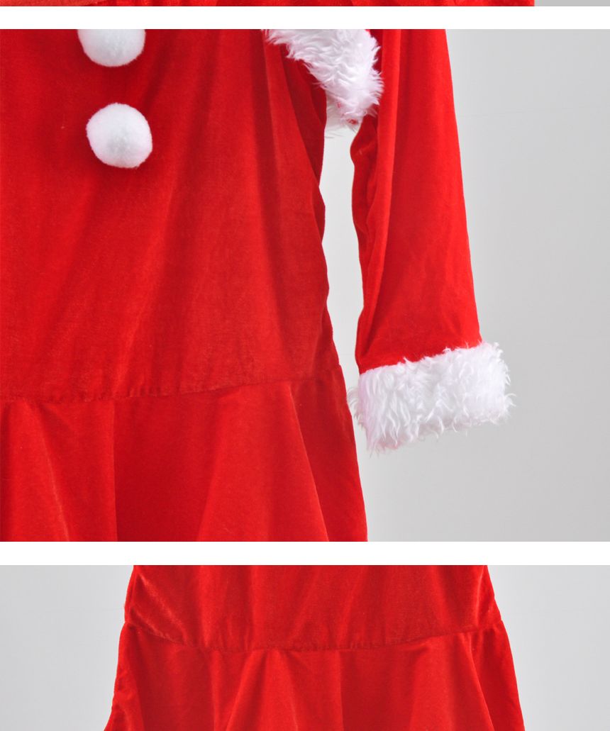여자산타복세트(원피스C타입)/산타복/산타변장세트/산타복세트/산타/산타변장/산타변장용품/산타용장갑/산