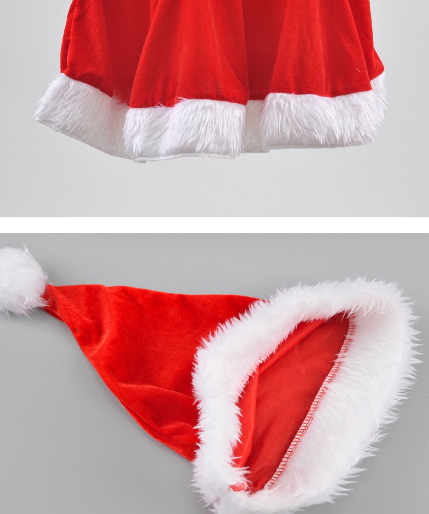 여자산타복세트(원피스C타입)/산타복/산타변장세트/산타복세트/산타/산타변장/산타변장용품/산타용장갑/산