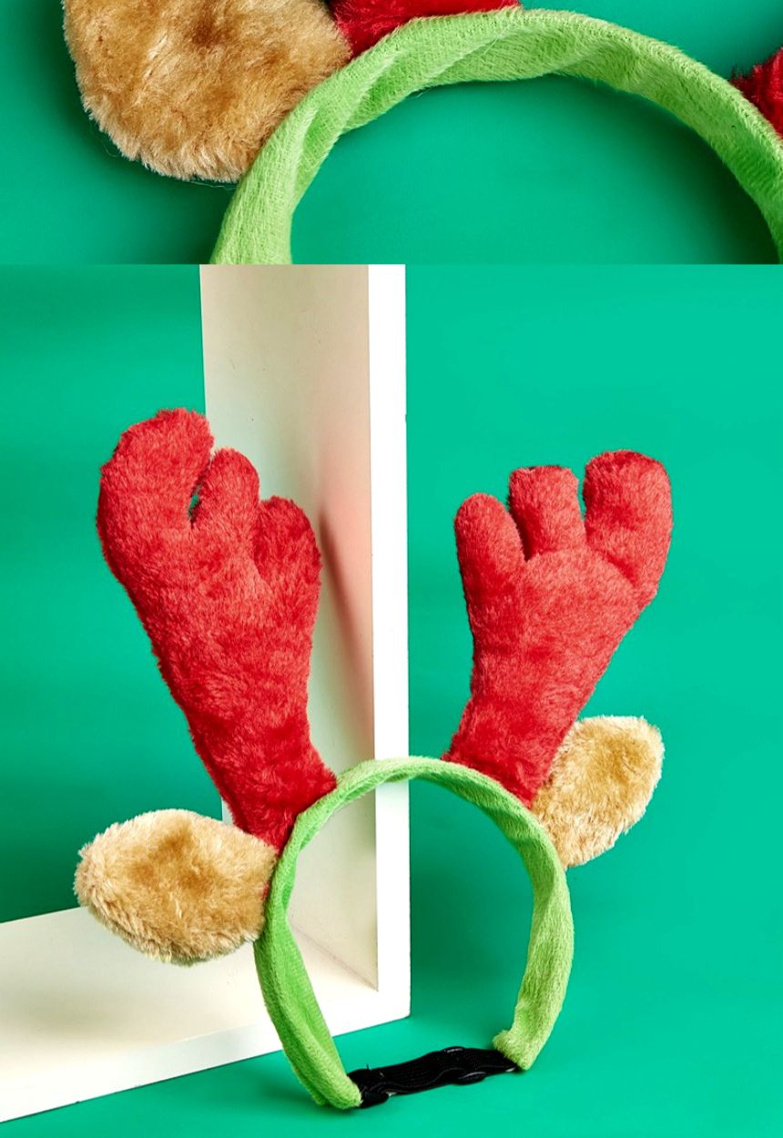 크리스마스 산타 강아지 루돌프 머리띠 S사이즈/강아지머리핀/강아지머리띠/크리스마스용품/루돌프머리띠/