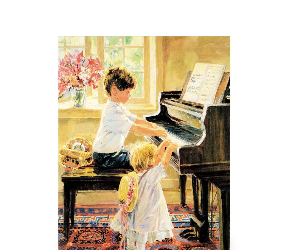 1000피스 피아노 치는 남매 직소퍼즐 명화 PL1279/1000피스퍼즐/직소퍼즐/액자퍼즐/1000퍼즐/직소퍼즐액자/