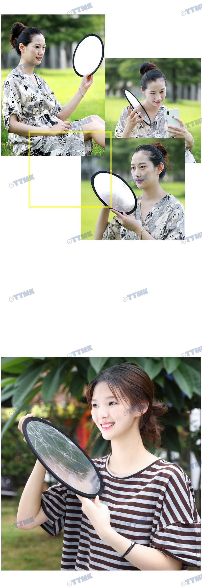반사판 30cm 플래시 조명 스마트폰 엄브렐라 카메라/반사판/촬영/촬영용품/촬영판/촬영반사판/플래시판/조