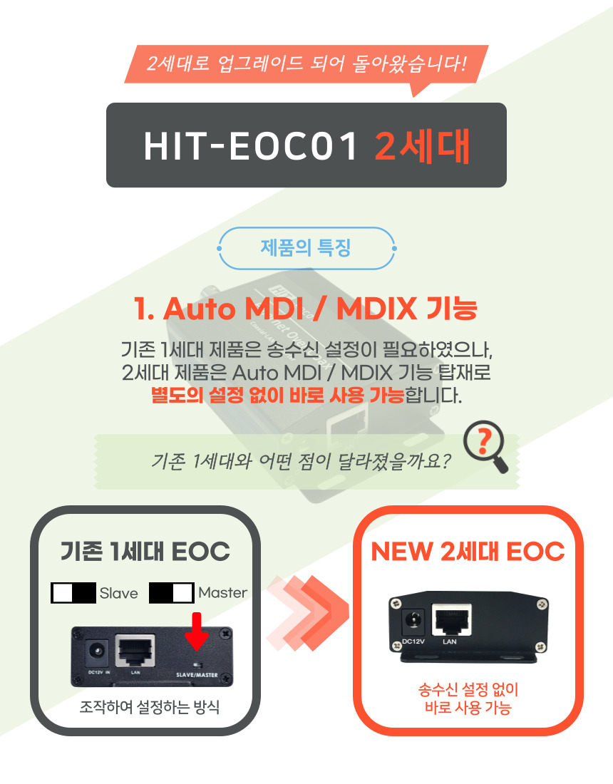 HIT-EOC01 EOC 동축케이블 IP변환 컨버터 풀세트/컨버터/모니터컨버터/모니터젠더/HDMI컨버더/HDMI변환젠더