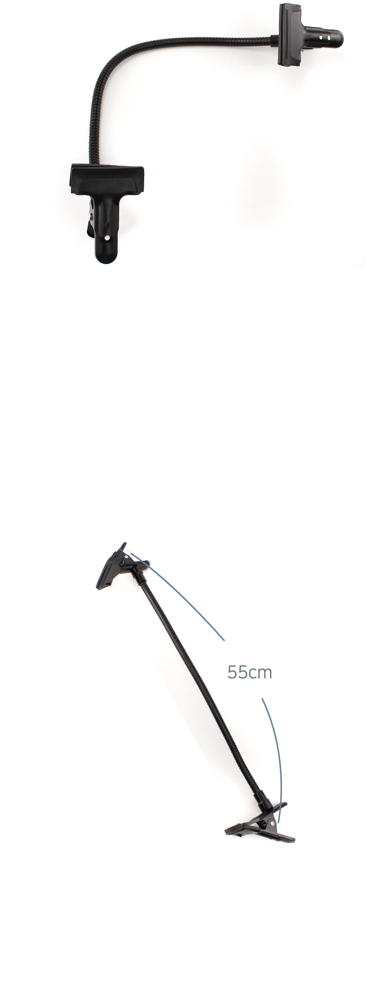 구스넥 집게 더블 클램프 듀얼 암 클립 배경지 반사판/촬영장비/카메라클램프/집게클램프/반사판용품/반사