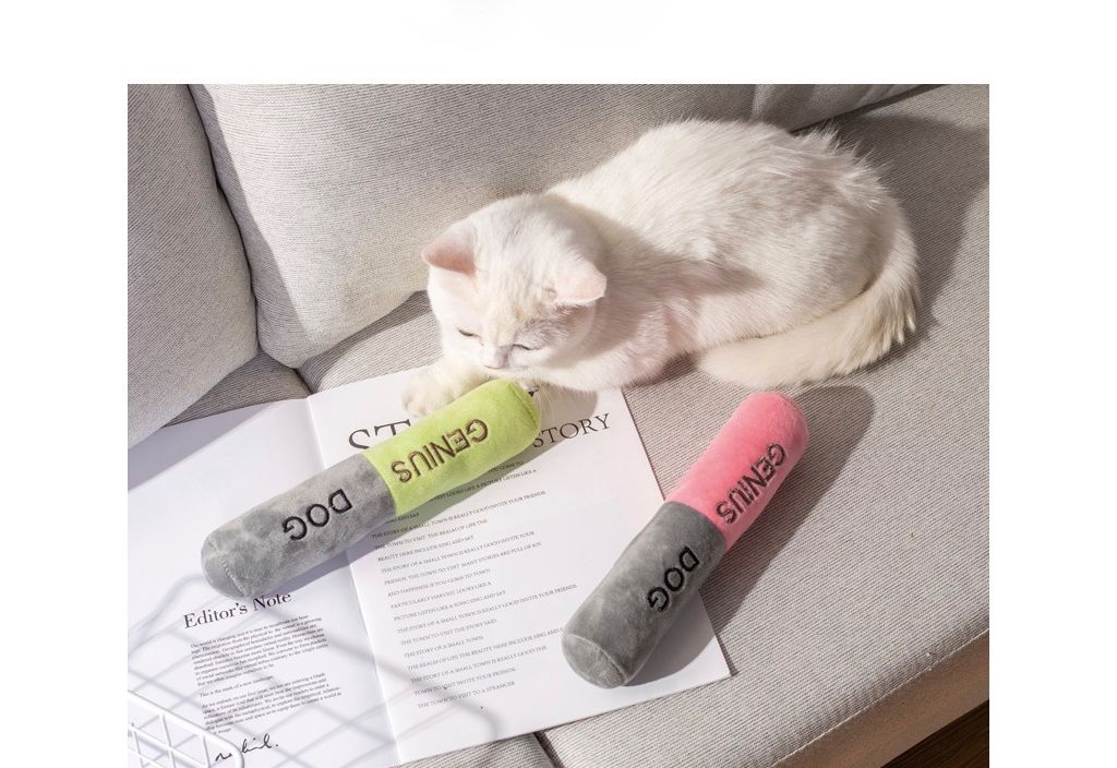 지니어스독 고양이 삑삑이 놀이 장난감/장난감/강아지장난감/댕댕이토이/애견토이/소리나는장난감/삑삑이장