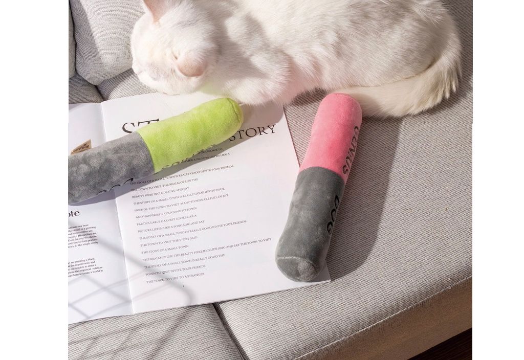 지니어스독 고양이 삑삑이 놀이 장난감/장난감/강아지장난감/댕댕이토이/애견토이/소리나는장난감/삑삑이장