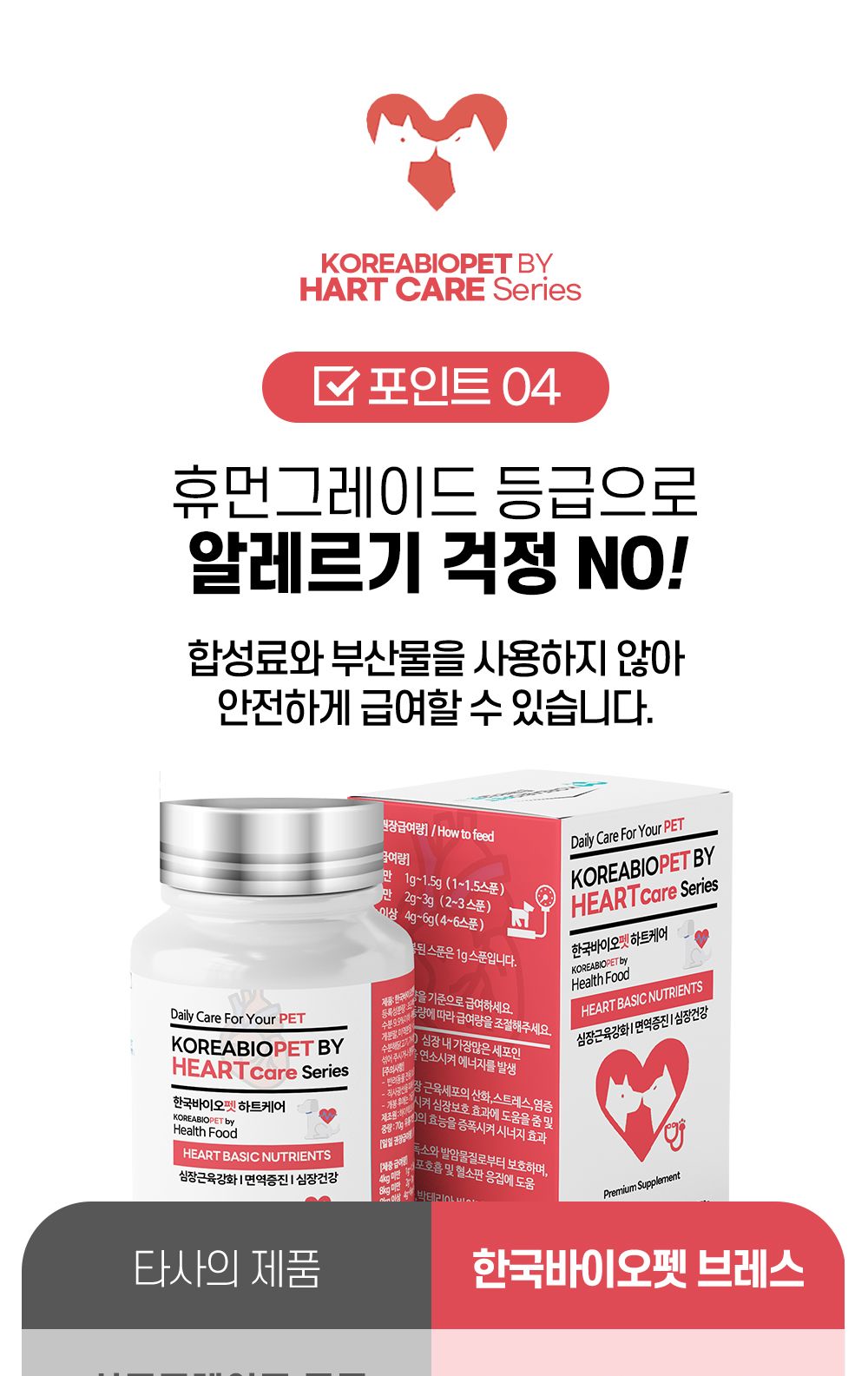 한국바이오펫 하트케어 강아지 고양이 심장면역영양제/심장영양제/면역영양제/아지영양제/반려견영양제/강