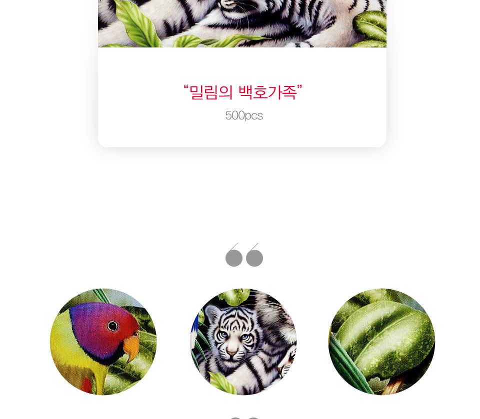 직소퍼즐 500피스 밀림의 백호가족 (PL729)/직소퍼즐500/500퍼즐/직소퍼즐500P/500P퍼즐/직소퍼즐/퍼즐/취