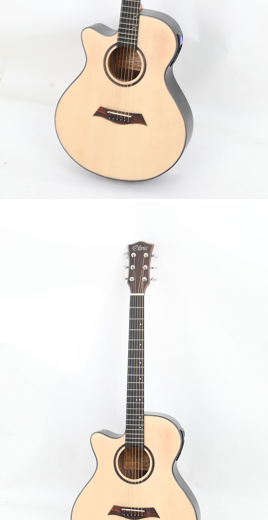 로즈우드 OM바디 왼손 통기타 Olivia aeq A40R-L/기타/고급기타/연습용기타/통기타/고급통기타/고급클래식
